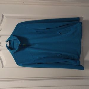 Teal pullover jacket